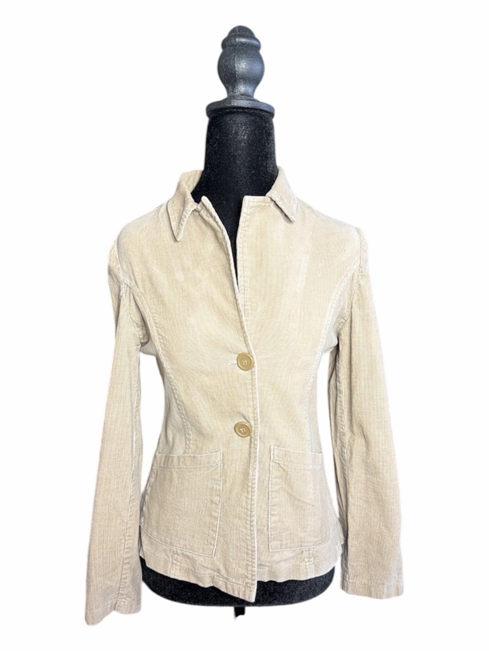 Muse Cream Corduroy Two-Button Blazer size Medium